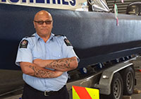 Honorary Fishery Officer Dennis Karauna