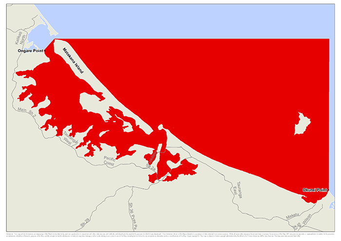 Shellfish biotoxin warning Bay of Plenty