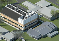 aerial view of the National Biocontainment Laboratory