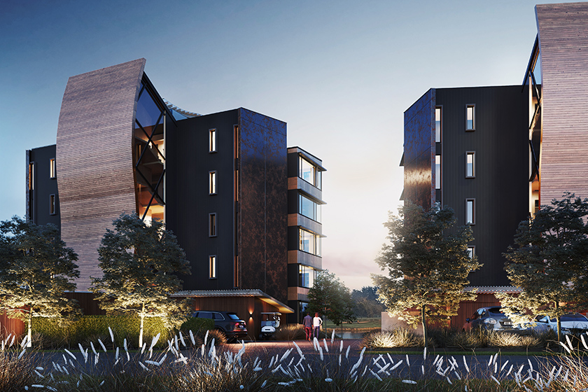  Artists impression of the Clearwater Quays five level apartment development to be constructed in 2019.
