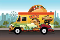 Mexican street food truck