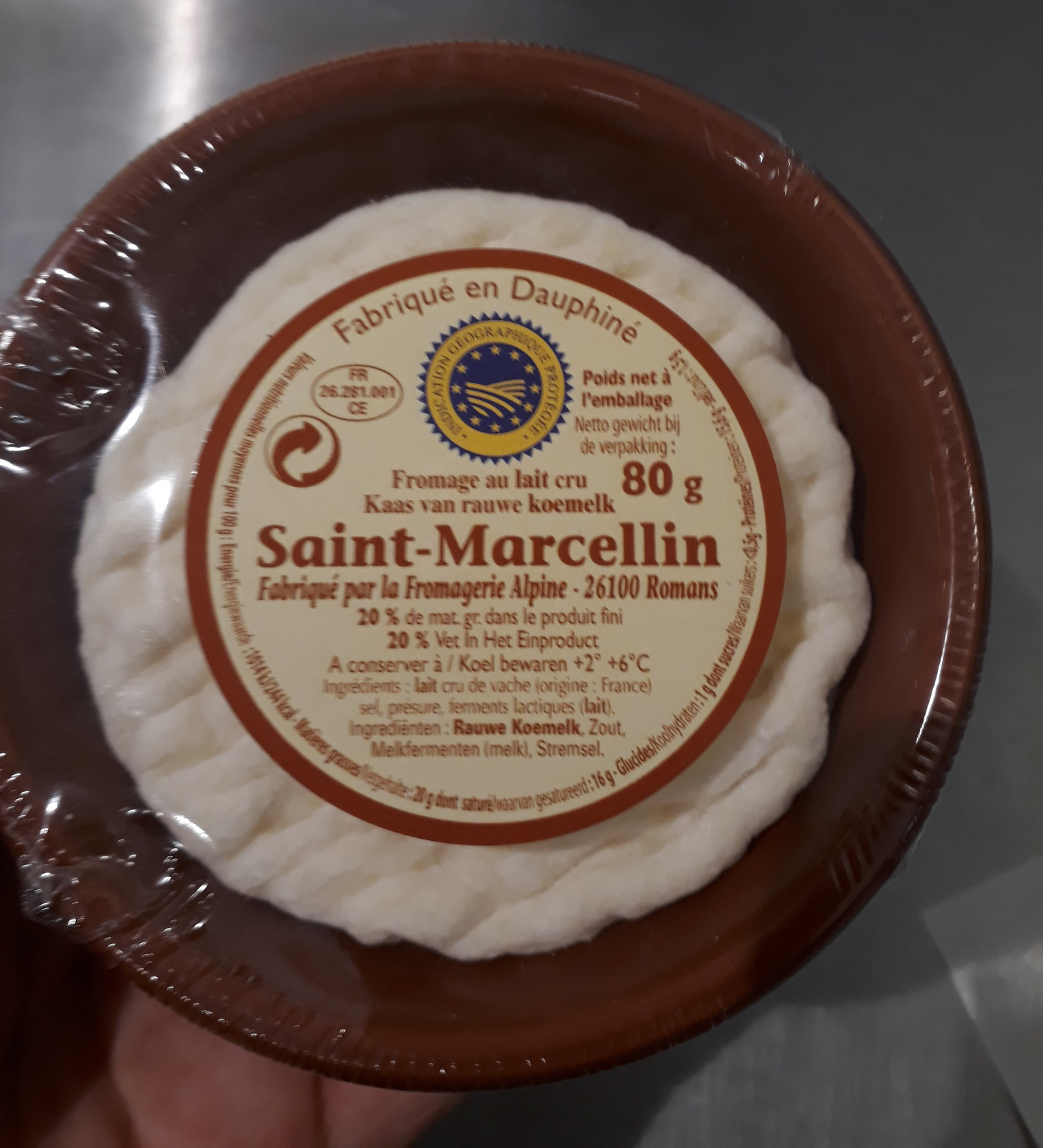 La Fromagerie Alpine brand Saint Marcellin (80g)