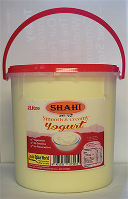 Tub of Shahi brand Smooth & Creamy Yogurt (2L/tub)