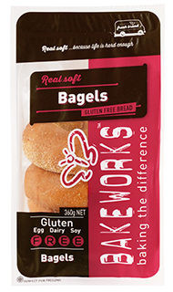Bakeworks brand Real soft Bagels (360g)