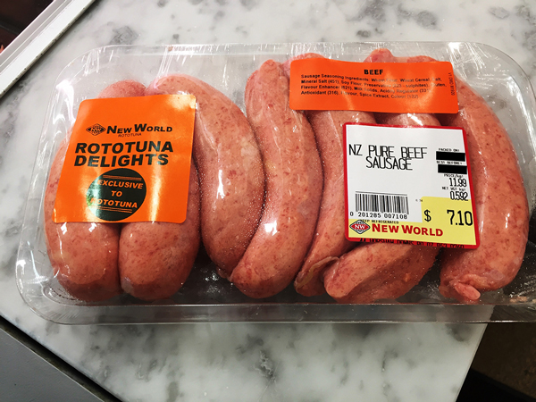 Rototuna Delight Pure Beef Sausages produced by New World Rototuna
