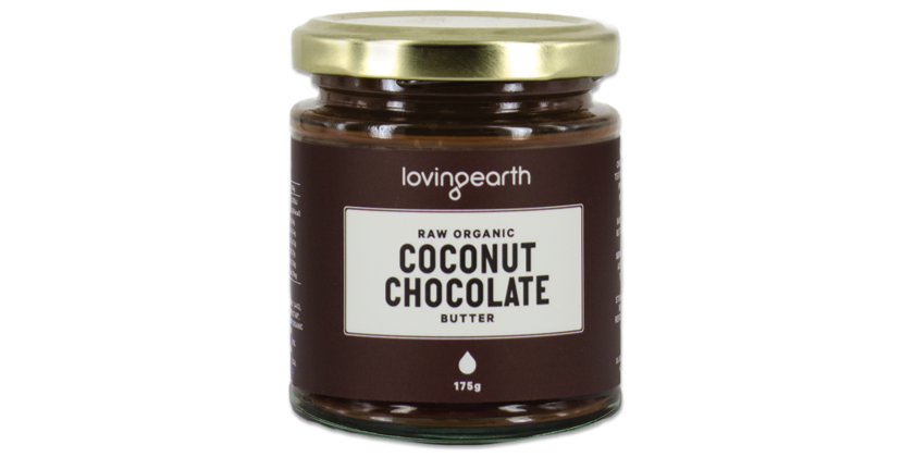 Loving Earth brand Coconut Chocolate Butter (175g). 