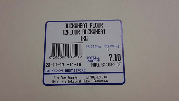 Fine Food Brokers Buckwheat flour