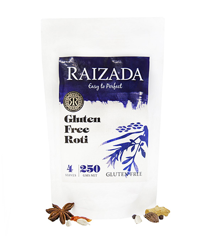 Raizada brand Gluten Free Roti (250g)