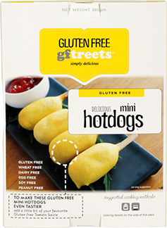 GFTreets brand Gluten Free Mini Hotdogs (385g)