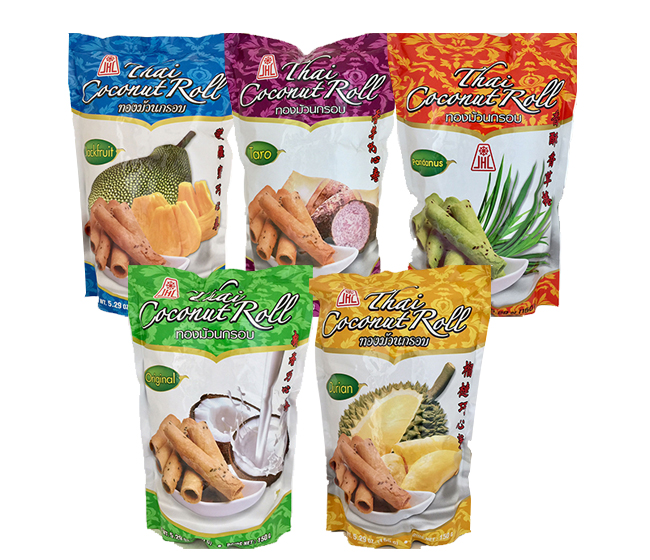 JHC brand coconut roll products