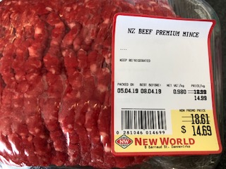 New World Dannevirke brand NZ Beef Premium Mince (all sizes)