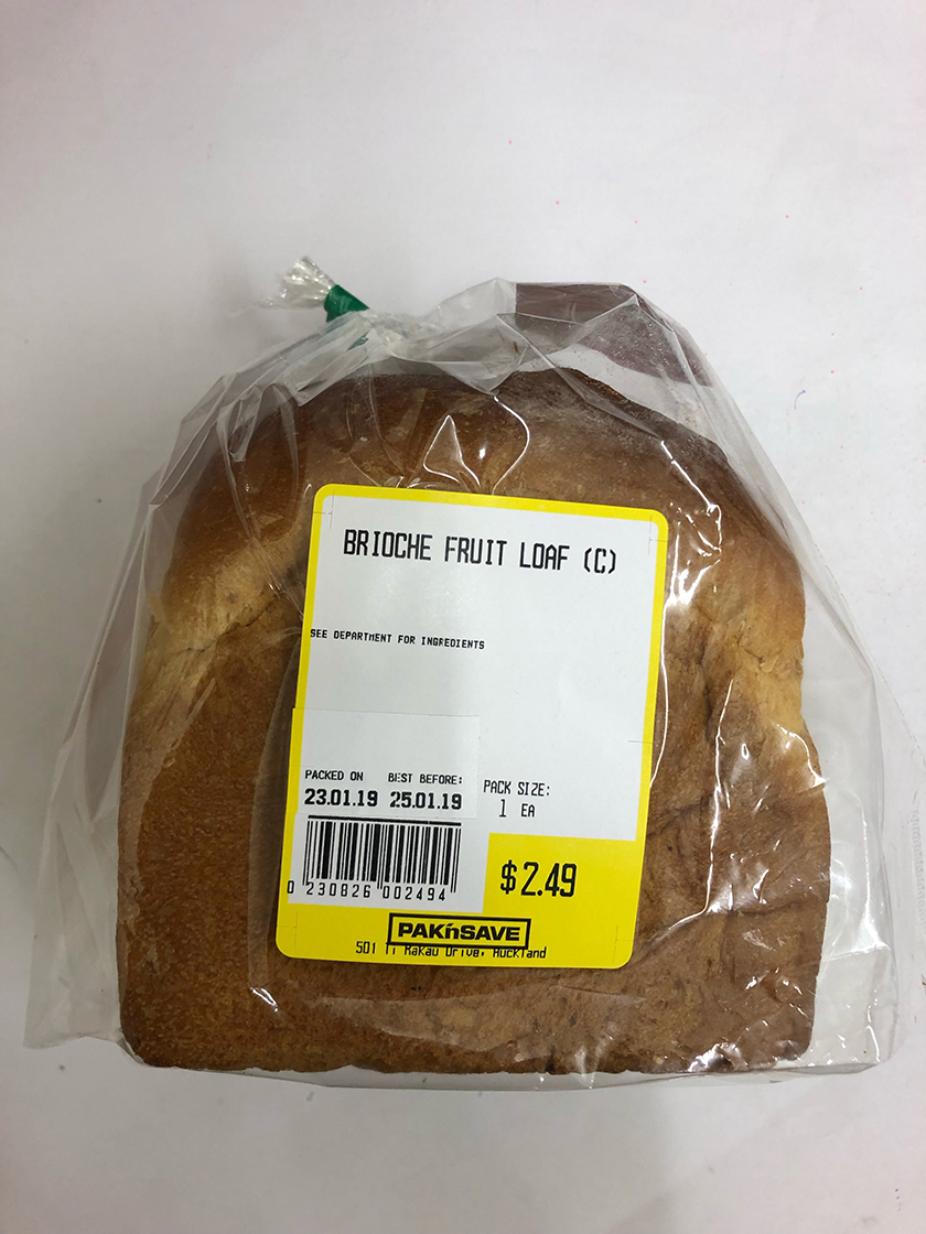 Pak’n Save Botonay brand Brioche Fruit Loaf (450g)