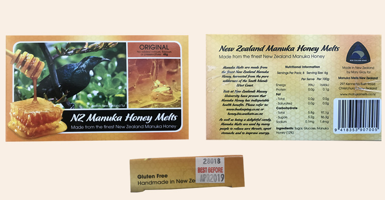 Manuka Melts brand New Zealand Manuka Honey Melts original flavour (48g)