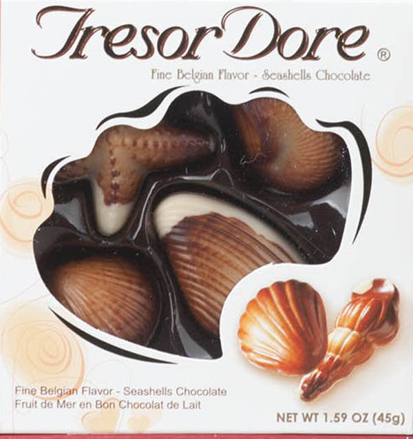 Tresor Dore brand Chocolate Seashells (45g)