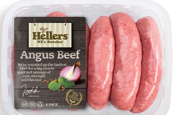 Hellers brand Angus Beef Sausages (6 pack)