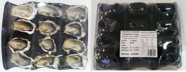 1 dozen tray of Kia Ora Seafoods half-shell pacific oysters