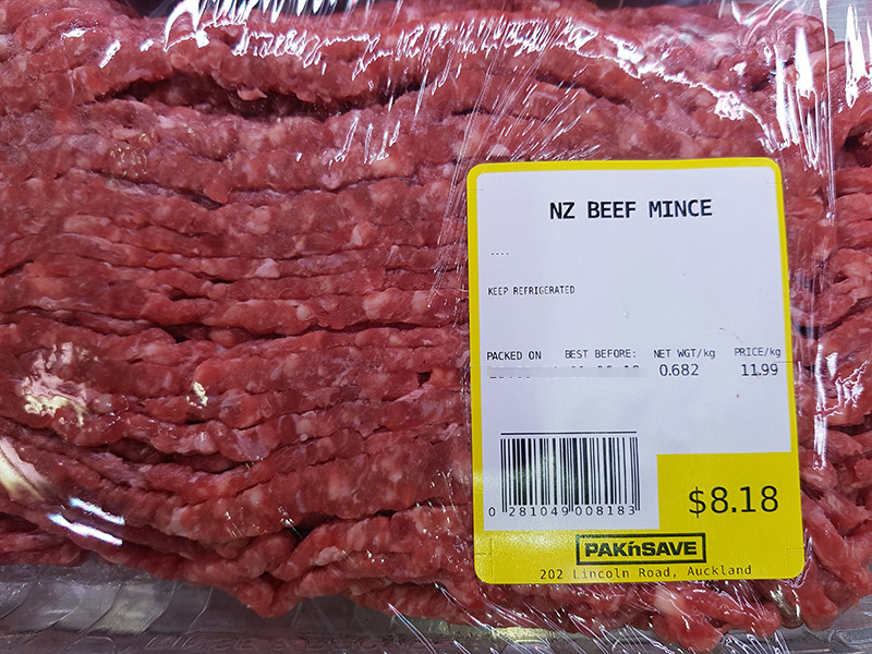 image of packaged mince