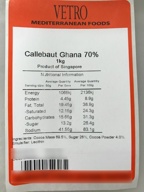 Callebaut Ghana 70% (1kg)