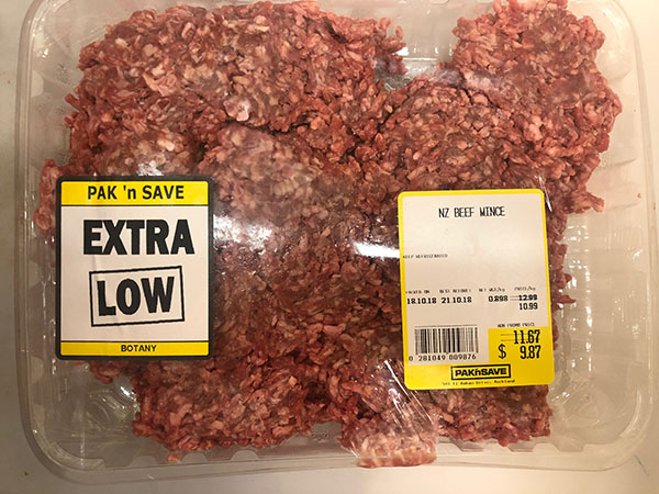 Pak'N Save NZ Beef Mince