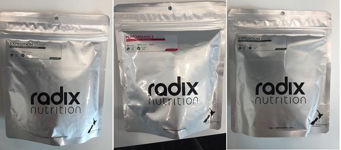 Radix Nutrition brand Ready to Eat Freeze Dried Meals