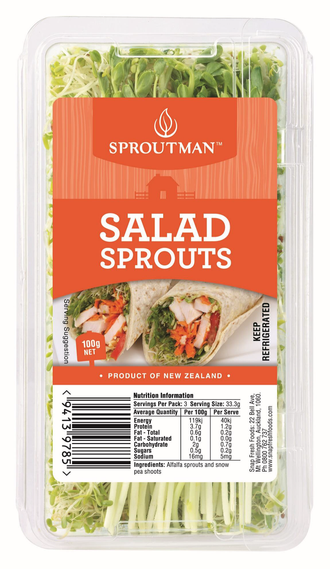 Sproutman Salad Sprouts (100g)