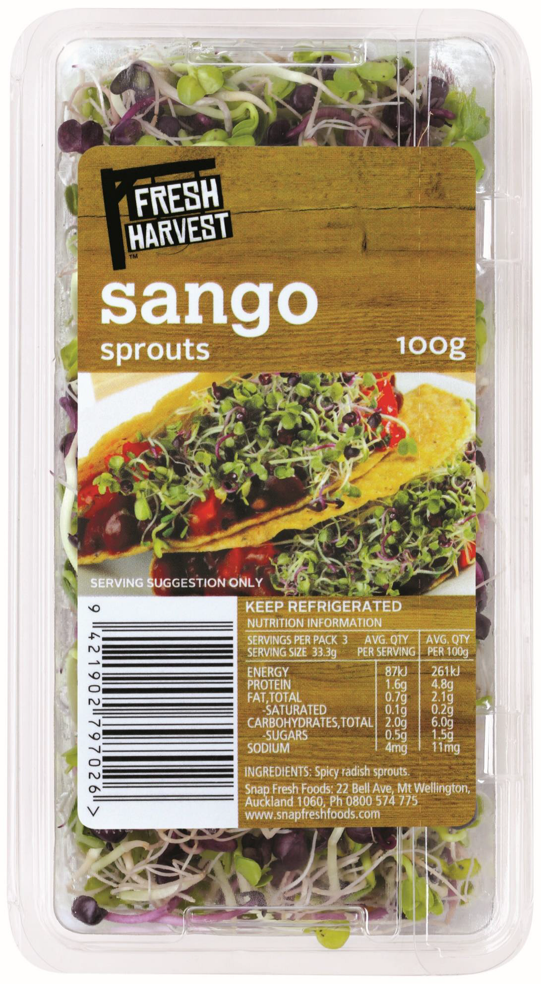 Fresh Harvest Sango Sprouts (100g)