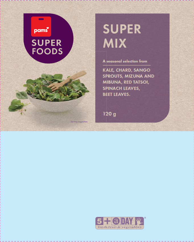 Pams Superfoods Bagged Salad Super Mix (120g)