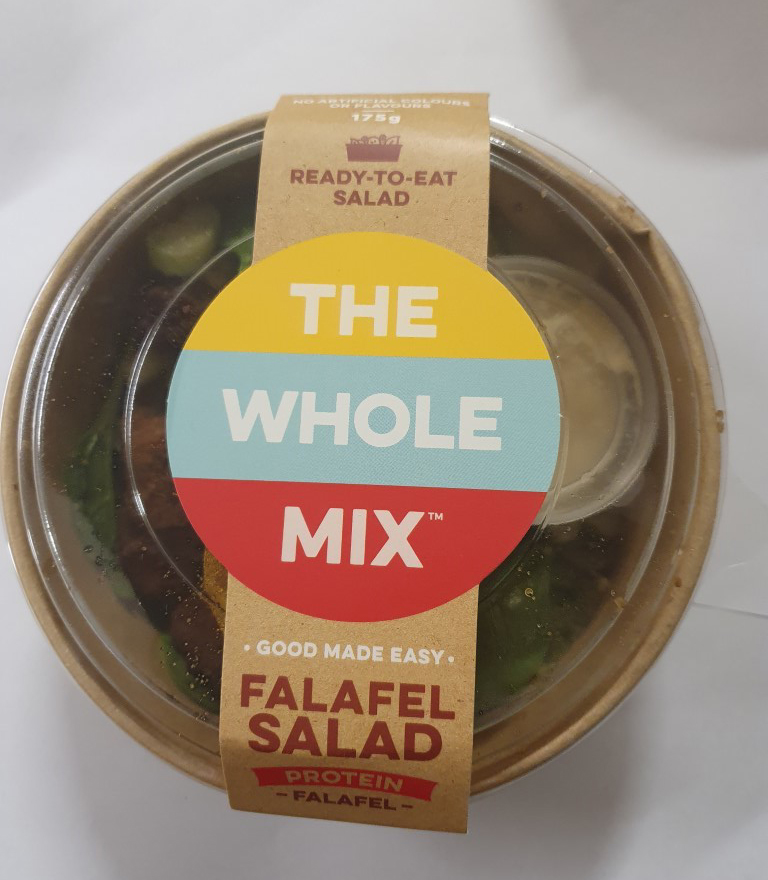 Cup of The Whole Mix brand Falafel salad 175g
