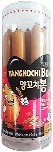 Yangkochi Bong sausage in plastic container