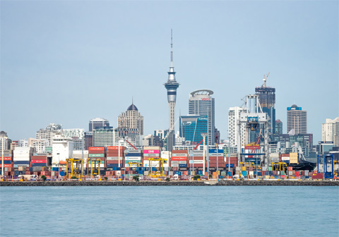 Auckland city and port